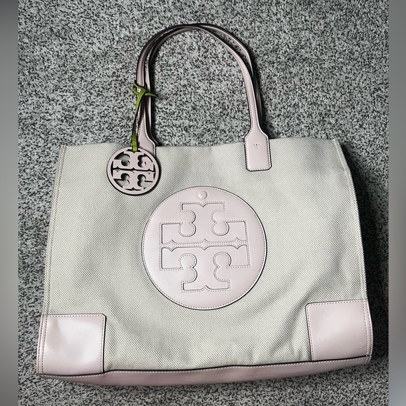Tory Burch Large Canvas Ella Tote - Picture 2 of 8